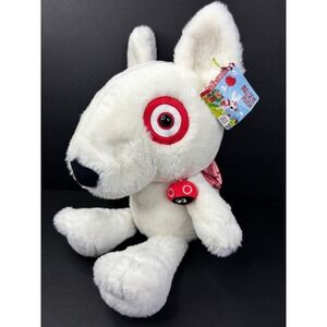 Target Bullseye Dog Plush Mascot Stuffed Animal Pink Backpack NWT 2023